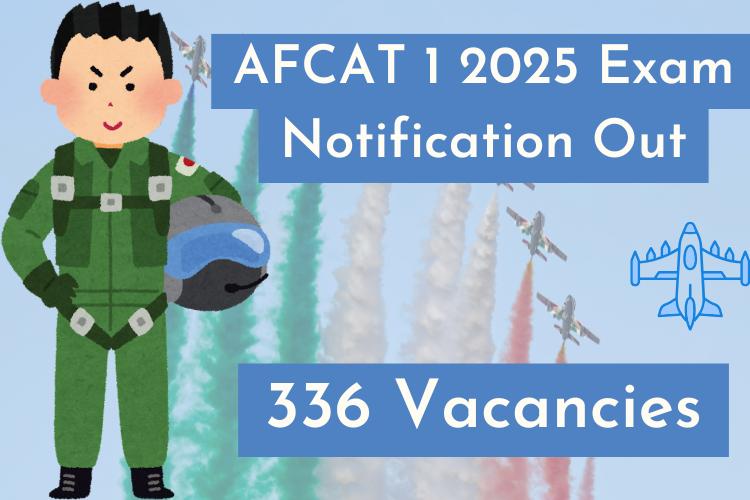 AFCAT 1 2025 Exam Notification Out